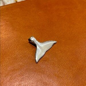 Sterling Silver Whale Tail Pendant